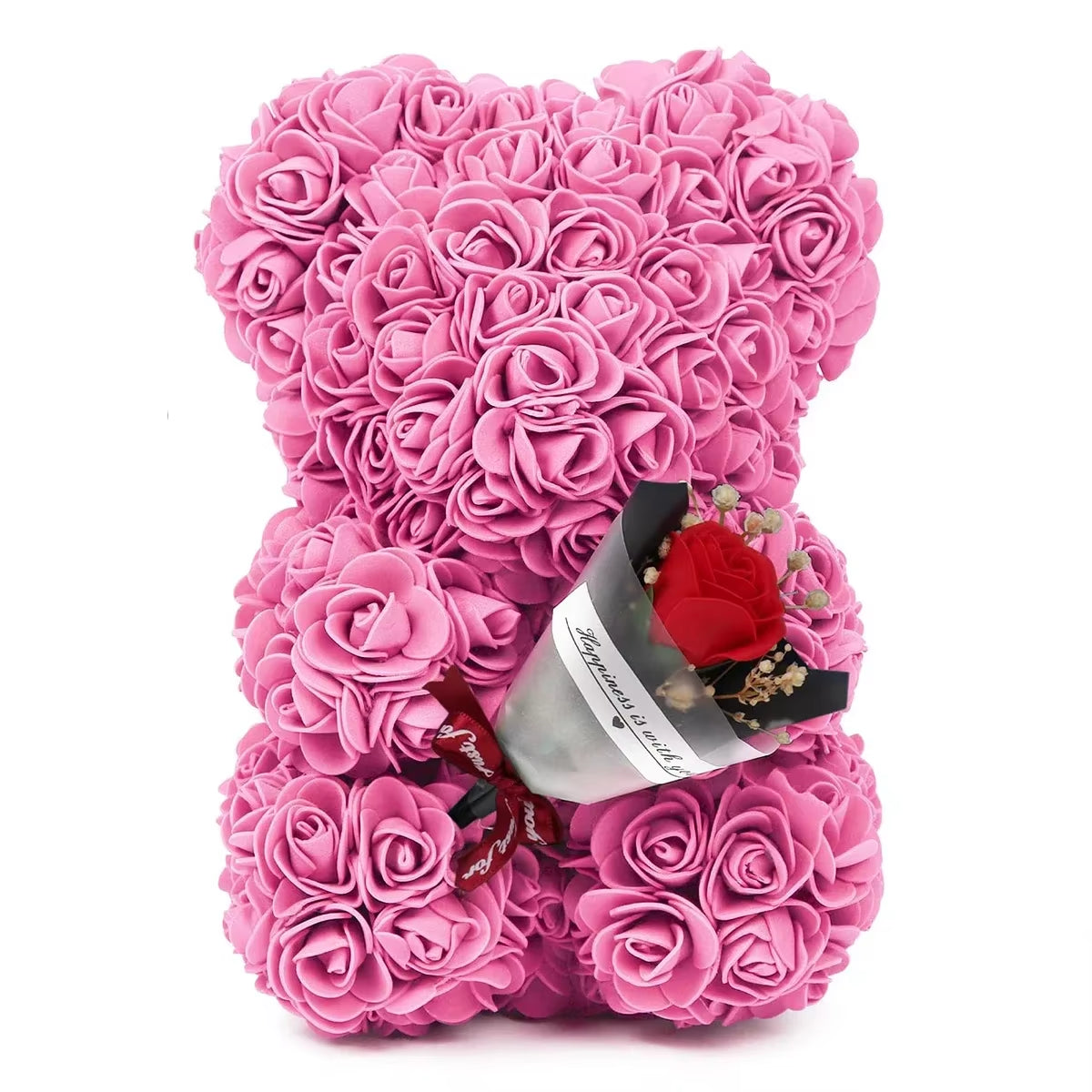 Girlfriend Birthday Gifts Women Rose Teddy Bear Artificial Flower Anniversary Valentines Day Birthday Gift Mothers Day Mom Gifts