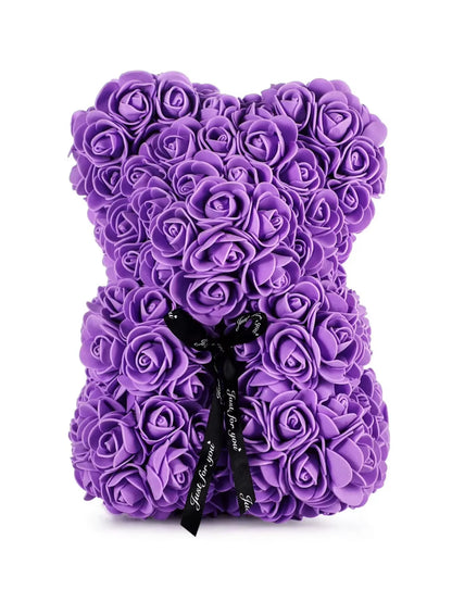 Girlfriend Birthday Gifts Women Rose Teddy Bear Artificial Flower Anniversary Valentines Day Birthday Gift Mothers Day Mom Gifts